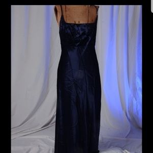 Navy blue gown
